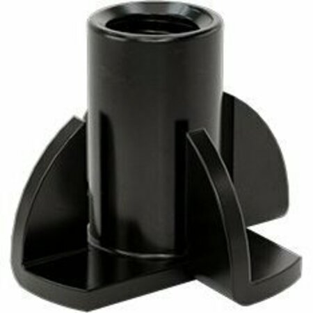 BSC PREFERRED Steel Tee Nut Inserts Black-Oxide 5/16-18 Size 0.688 Long 7/8 Flange Diameter, 10PK 90975A329